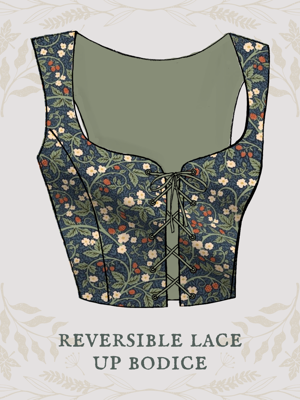 Victorian Raspberry Bodice