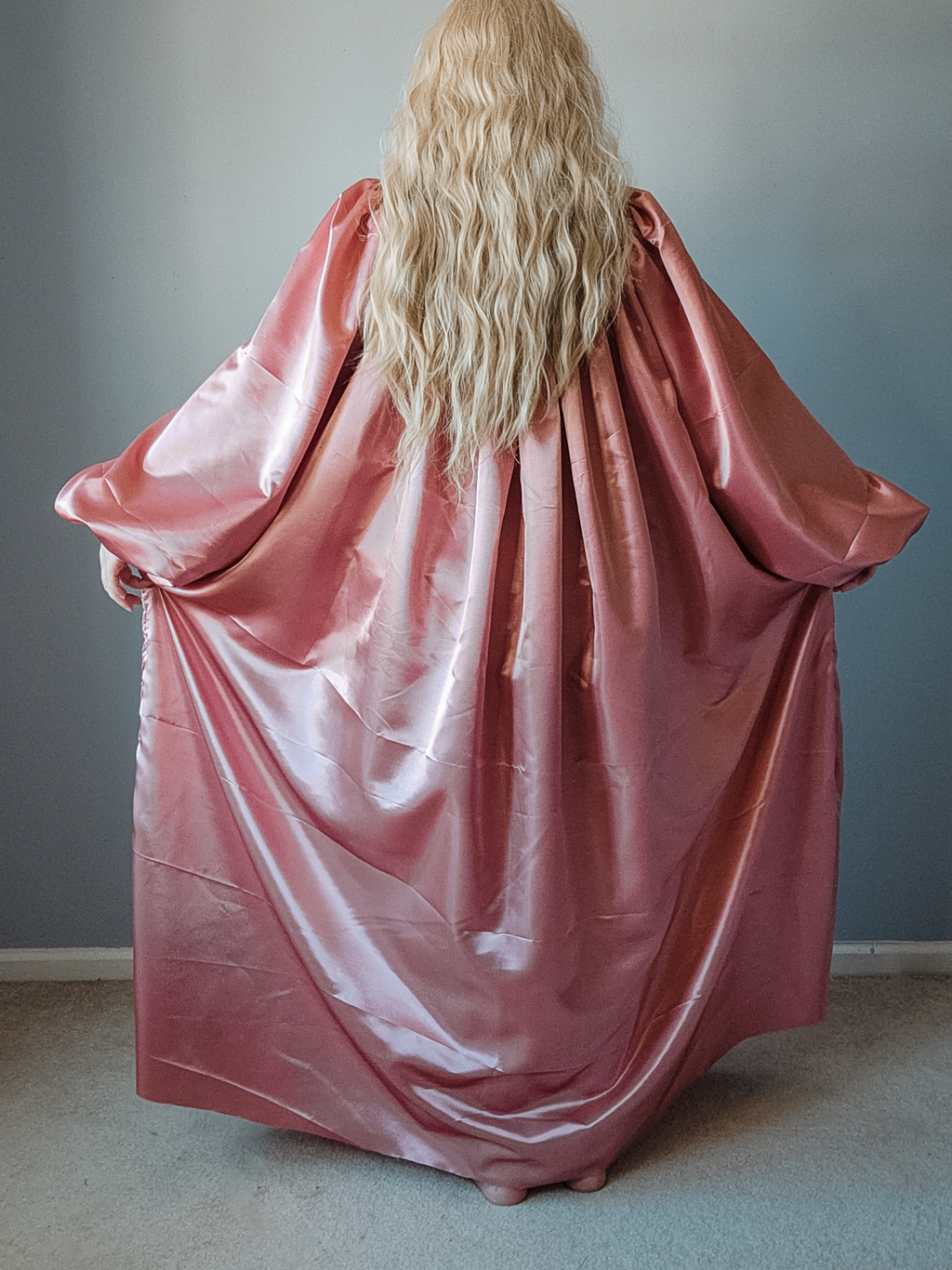 Satin Puff Sleeve Chemise