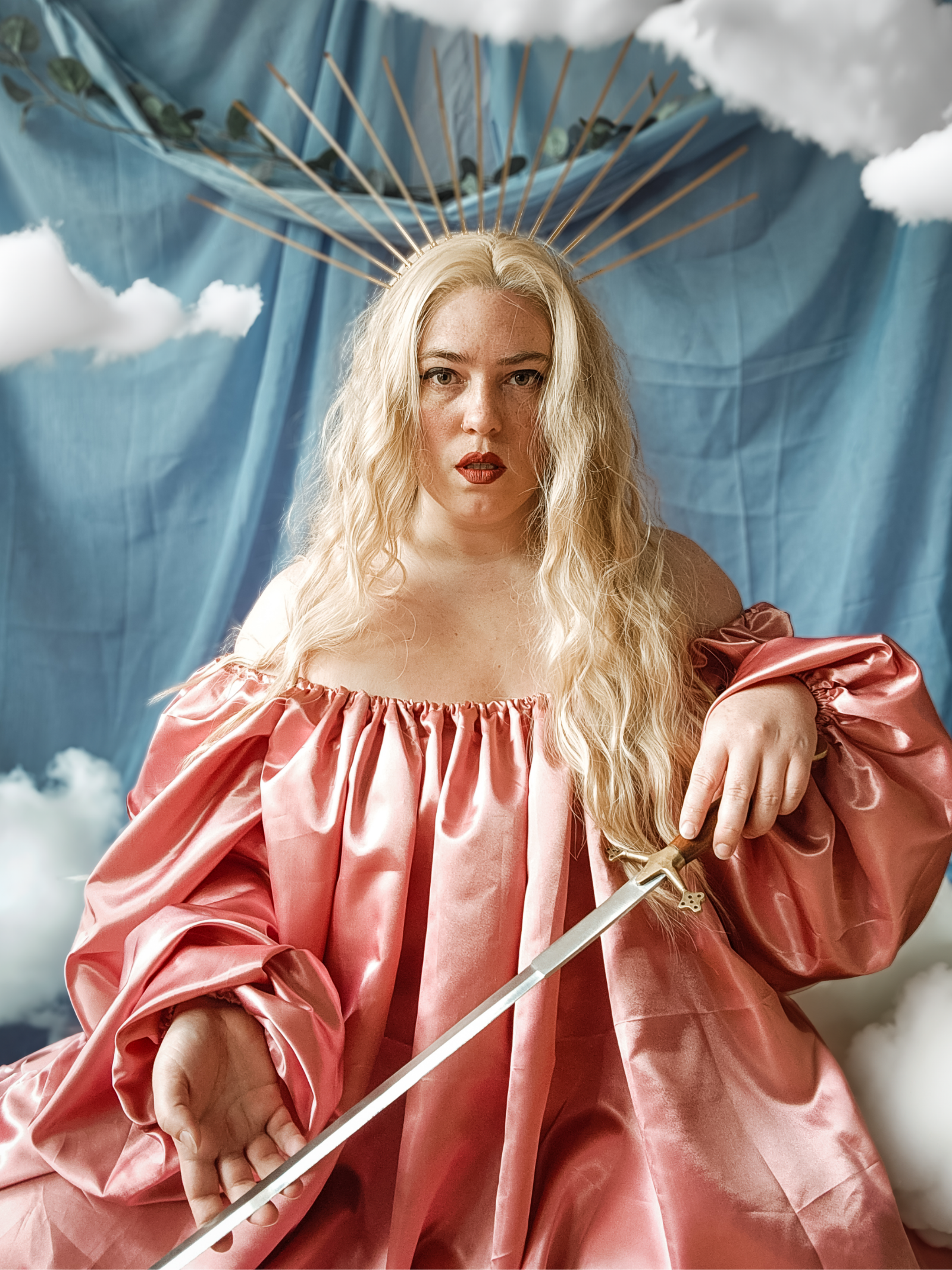 Satin Puff Sleeve Chemise