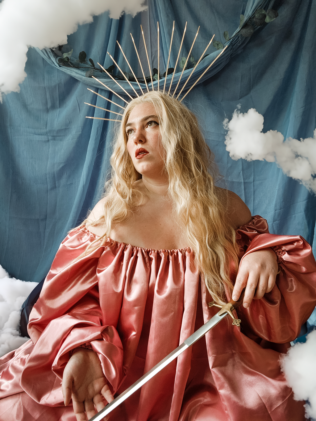 Satin Puff Sleeve Chemise