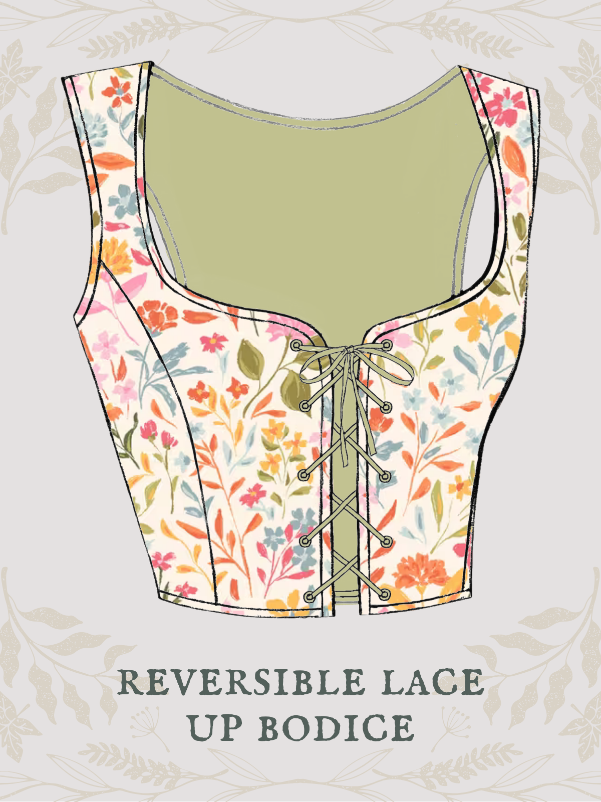 Bright Garden Bodice
