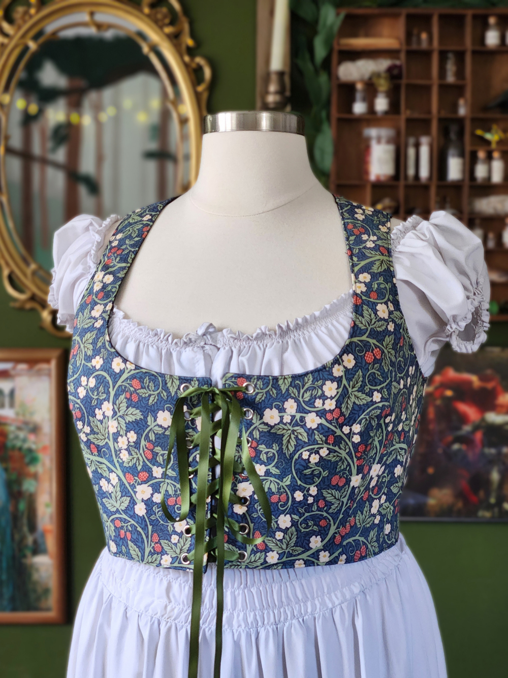 Victorian Raspberry Bodice