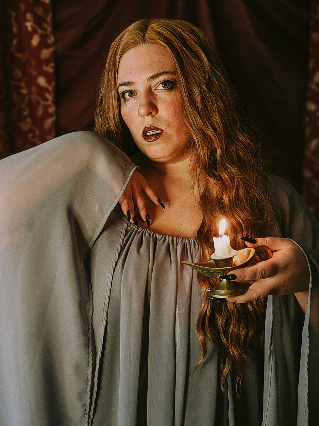 Chiffon Angel Wing Sleeve Chemise