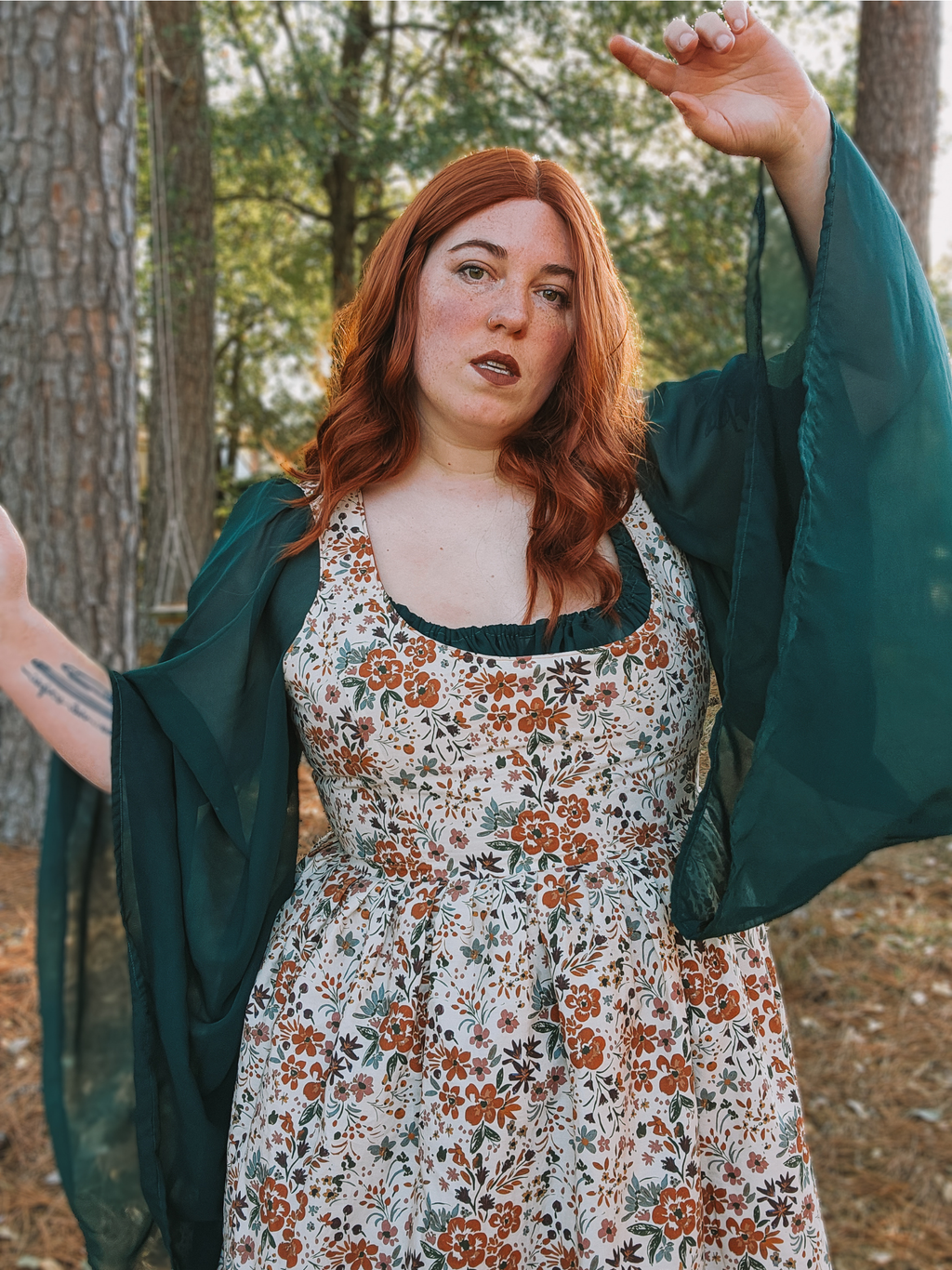 Chiffon Angel Wing Sleeve Chemise