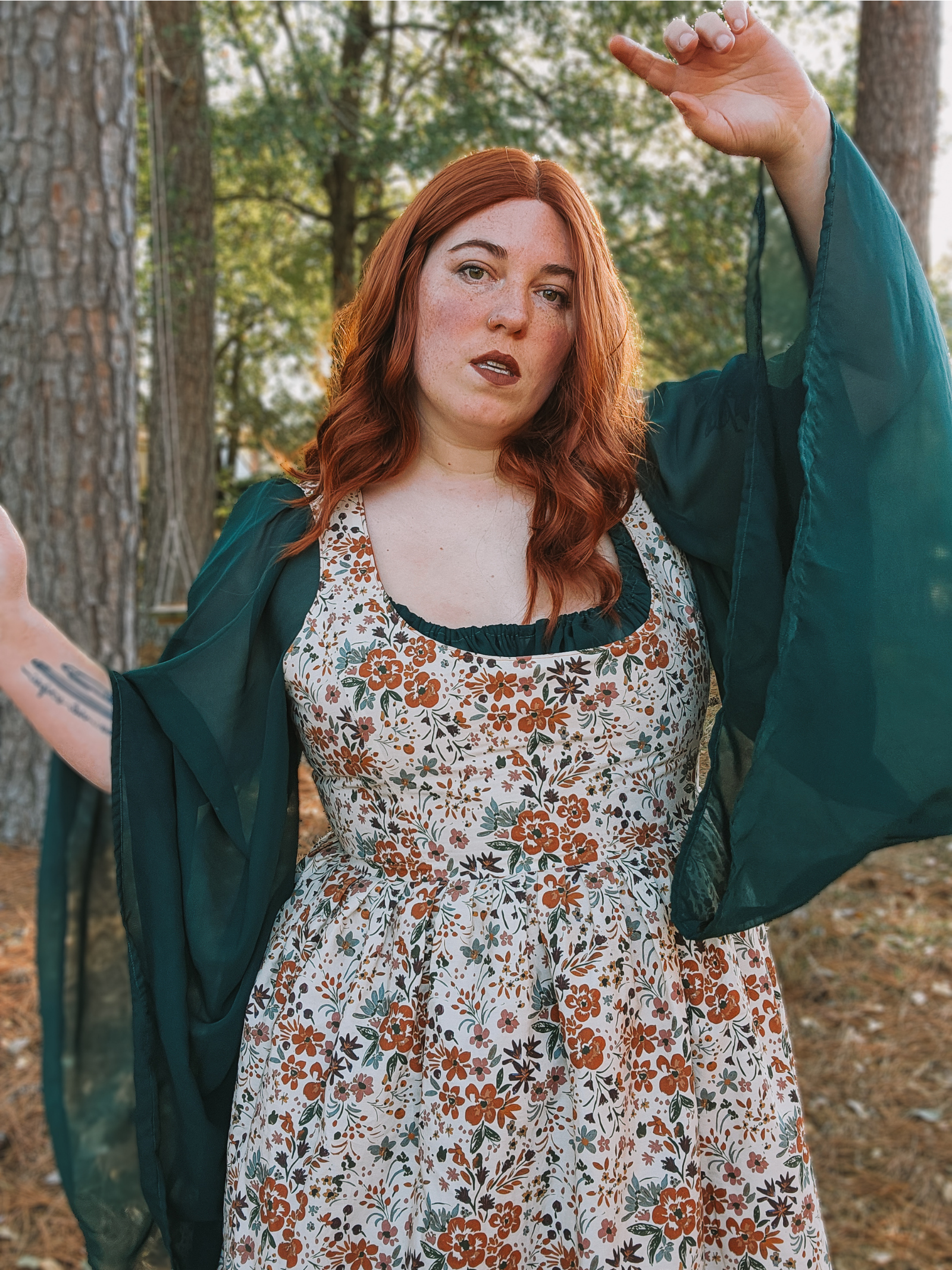 Chiffon Angel Wing Sleeve Chemise