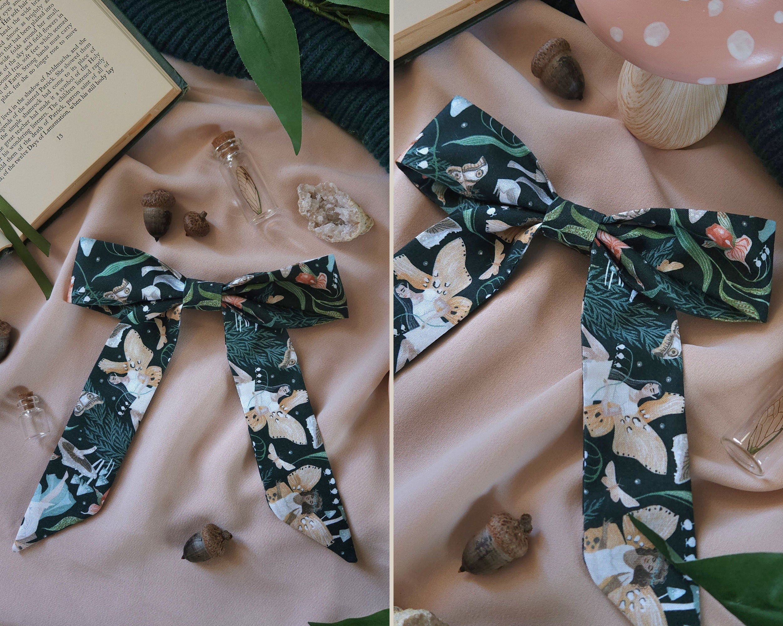 Ready To Ship - Woodland Fae Cottagecore Hair Bow